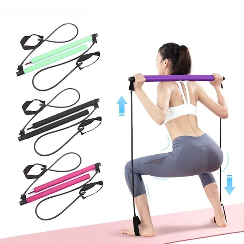 Pilates Yoga Combined - บาร์พิลาทิสอเนกประสงค์ บาร์ออกกำลังกาย โยคะ สายยืดขยายหน้าอก สายยืดหลัง สายยืดหยุ่น