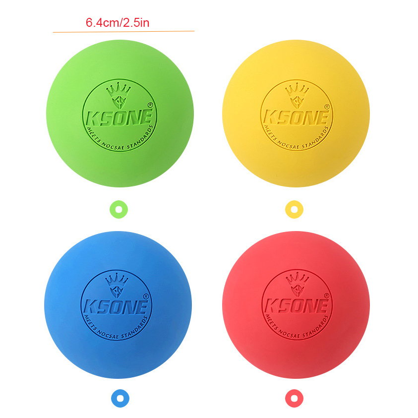 Pilates Toning Ball - สีทึบ KSONE โยคะ Fascia Ball,ซิลิโคนพิลาทิสสําหรับนวดเท้าผ่อนคลายกล้ามเนื้อ