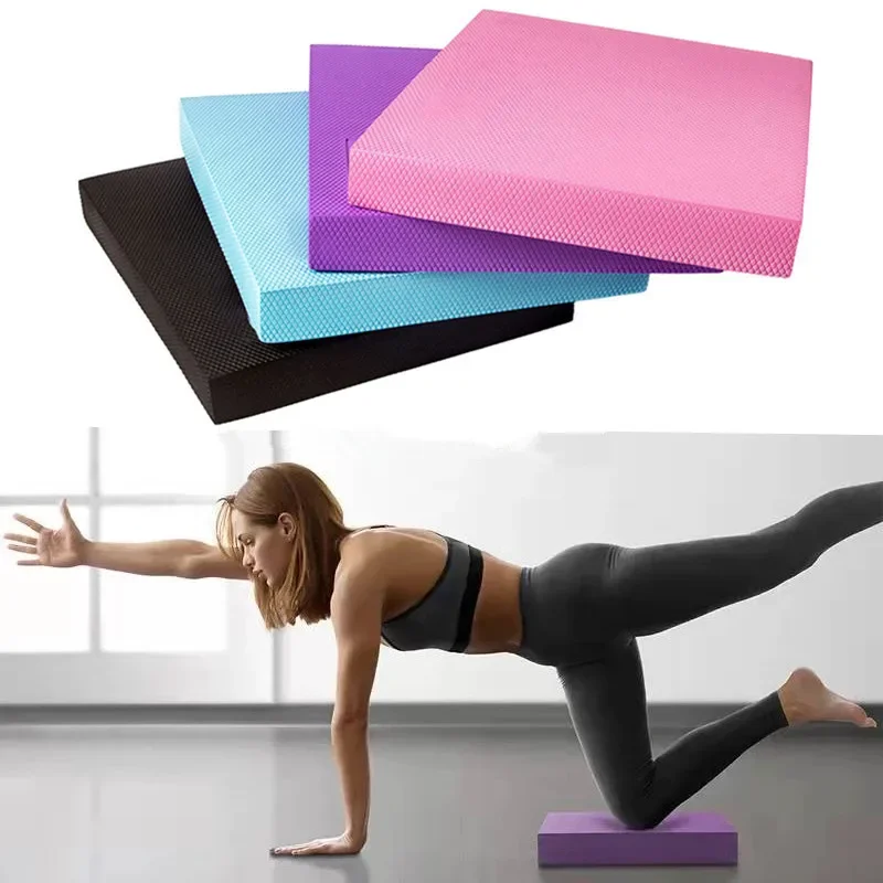 Pilates Yoga Block Exercises - 35*40 ซม.TPE เสื่อโยคะ Soft BALANCE Pad