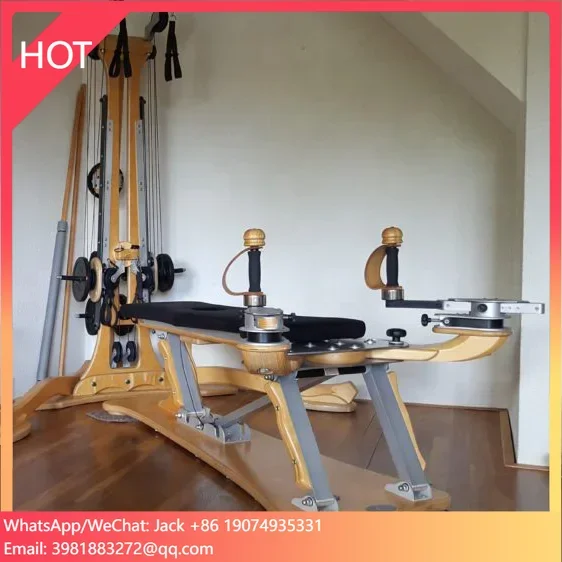 Pilates Yoga Combined - อุปกรณ์ออกกำลังกายโยคะ ฟิตเนส บอดี้บิลดิ้ง สำหรับใช้ในบ้าน ทำจากไม้ แบบพิลาทิส