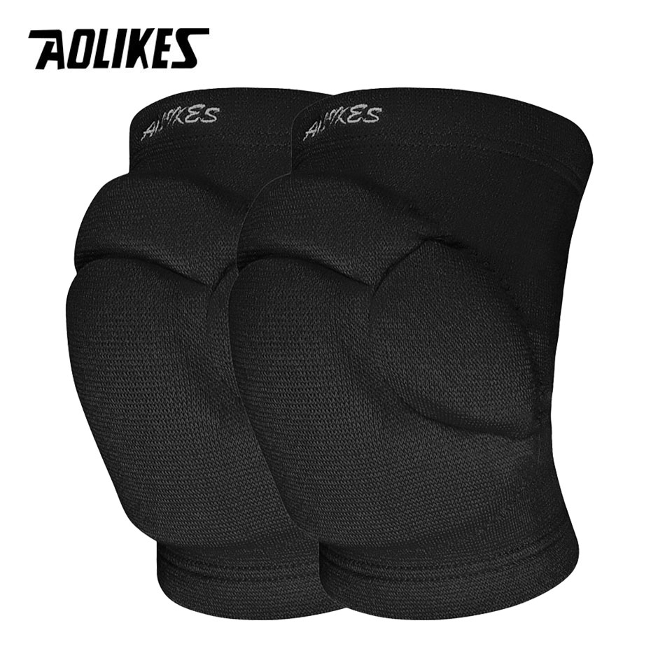 Pilates Yoga Knee Pads - AOLIKES 1 คู่กีฬาหนาเข่า Pads วอลเลย์บอลกีฬา Extreme