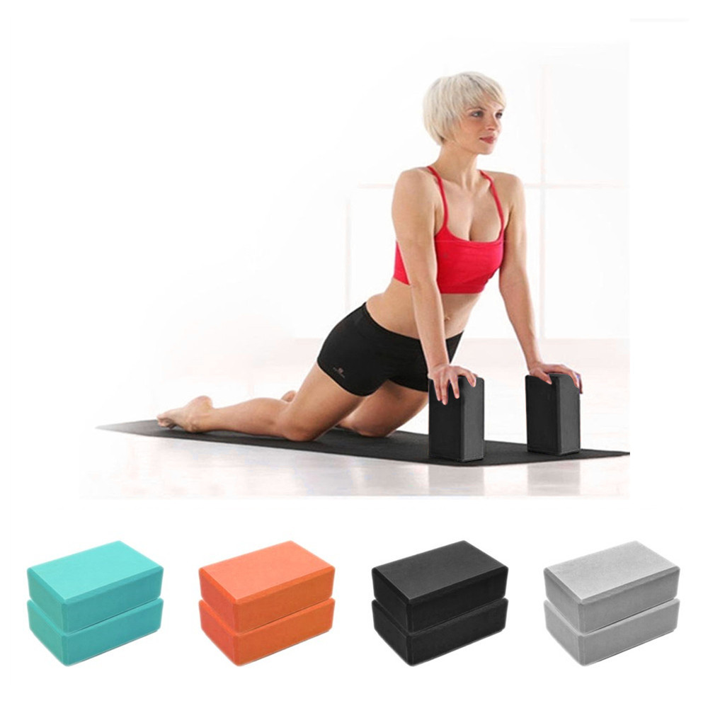 Pilates Yoga Block Exercises - สี EVA โยคะบล็อกอิฐ Non-SLIP Body Shaping