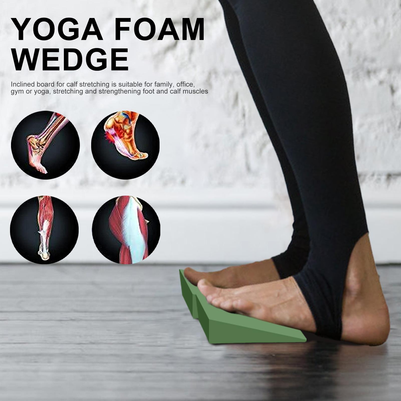 บล็อกโยคะแบบลิ่ม โฟม EVA บล็อก - Pilates Yoga Block Exercises บทวิจารณ์และราคา