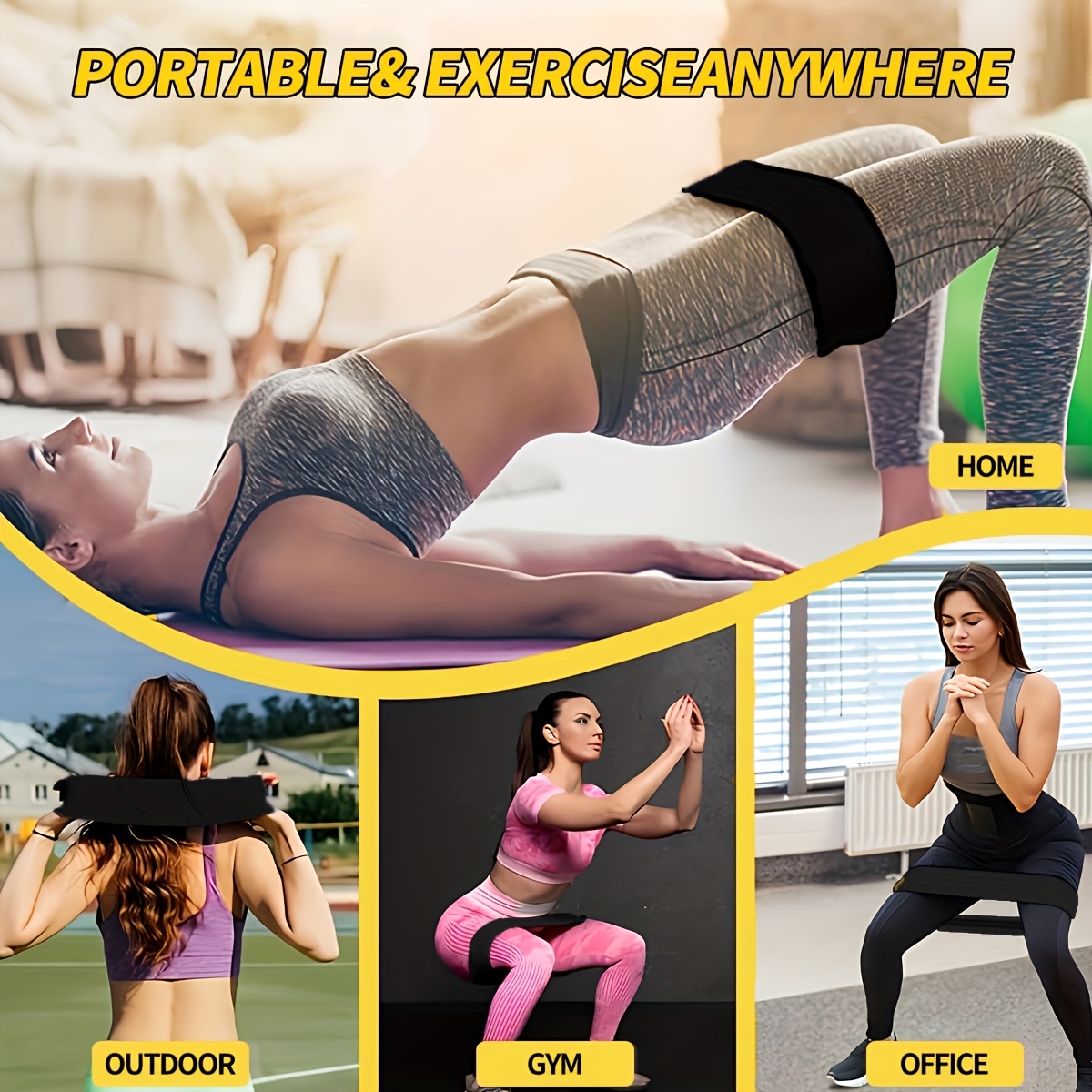 ชุดยางยืดออกกำลังกาย 3 ชิ้น, ย - Pilates Yoga Home Workout บทวิจารณ์และราคา