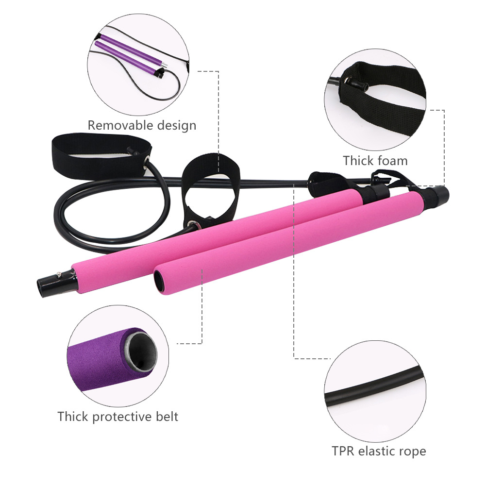 ใหม่โยคะฟิตเนสพิลาทิส Bar Stic - Pilates Yoga Home Workout บทวิจารณ์และราคา
