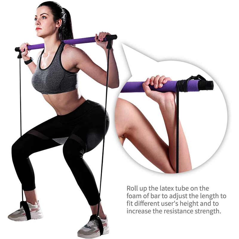 ใหม่โยคะฟิตเนสพิลาทิส Bar Stic - Pilates Yoga Home Workout บทวิจารณ์และราคา