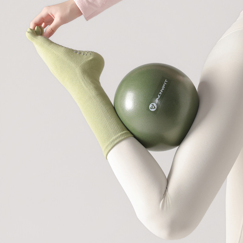 ถุงเท้าโยคะผู้หญิง 1 คู่ สีลูก - Yoga Pilates Yoga บทวิจารณ์และราคา
