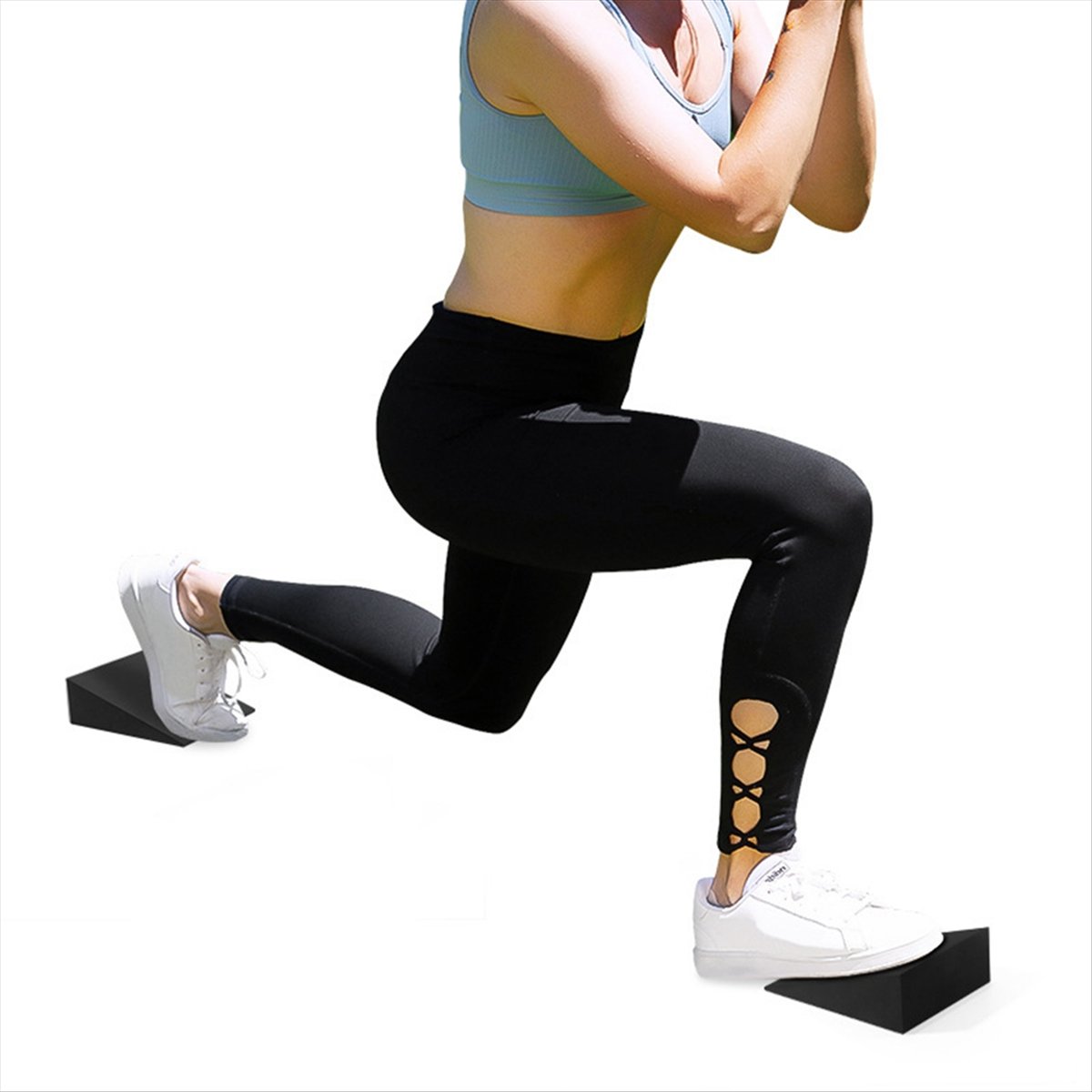ABXY บล็อกโยคะแบบลิ่ม 2 ชิ้น บ - Pilates Yoga Block Exercises บทวิจารณ์และราคา