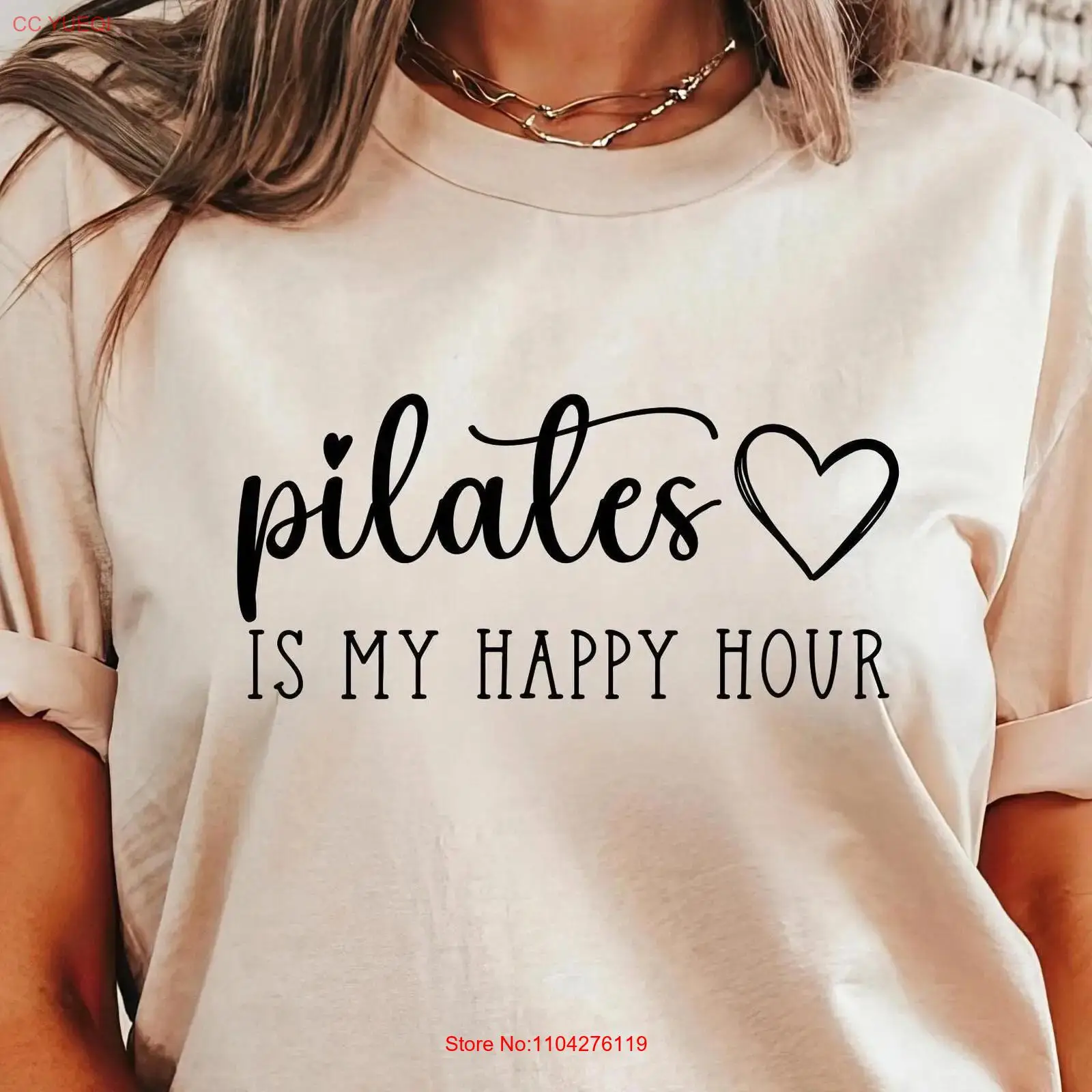 เสื้อยืดพิลาทิส แฮปปี้ ฮอร์ ขอ - Pilates Yoga Instructor บทวิจารณ์และราคา