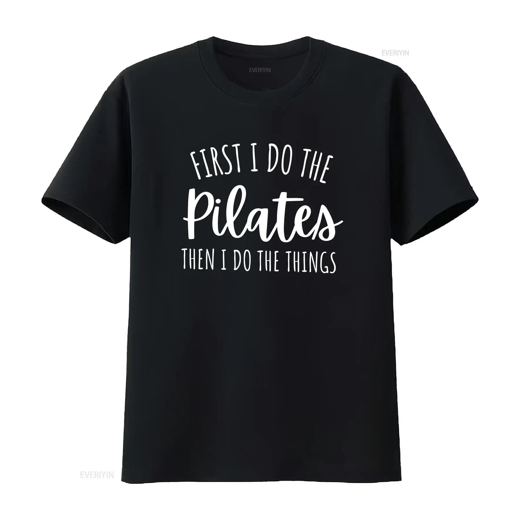 เสื้อยืด First I Do Pilates Th - Pilates Yoga Instructor บทวิจารณ์และราคา