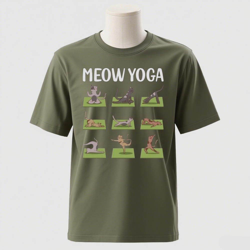 เสื้อโยคะลายแมว เสื้อยืดลำลองต - Pilates Yoga Instructor บทวิจารณ์และราคา