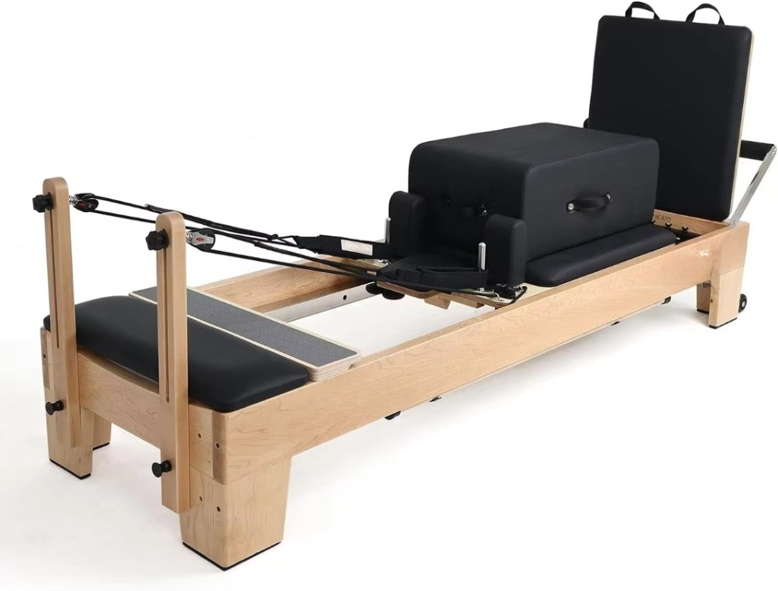เตียงพิลาทิสเรฟอร์เมอร์ไม้สำหร - Pilates Yoga Instructor บทวิจารณ์และราคา