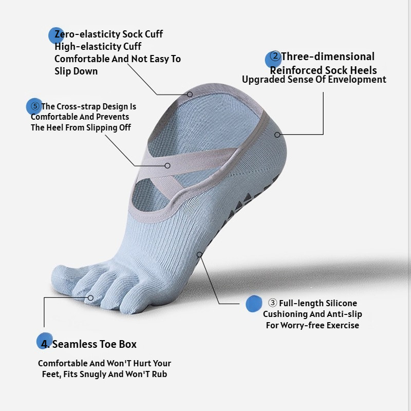 ถุงเท้าโยคะแบบบางสำหรับฤดูร้อน - Yoga Pilates Yoga บทวิจารณ์และราคา