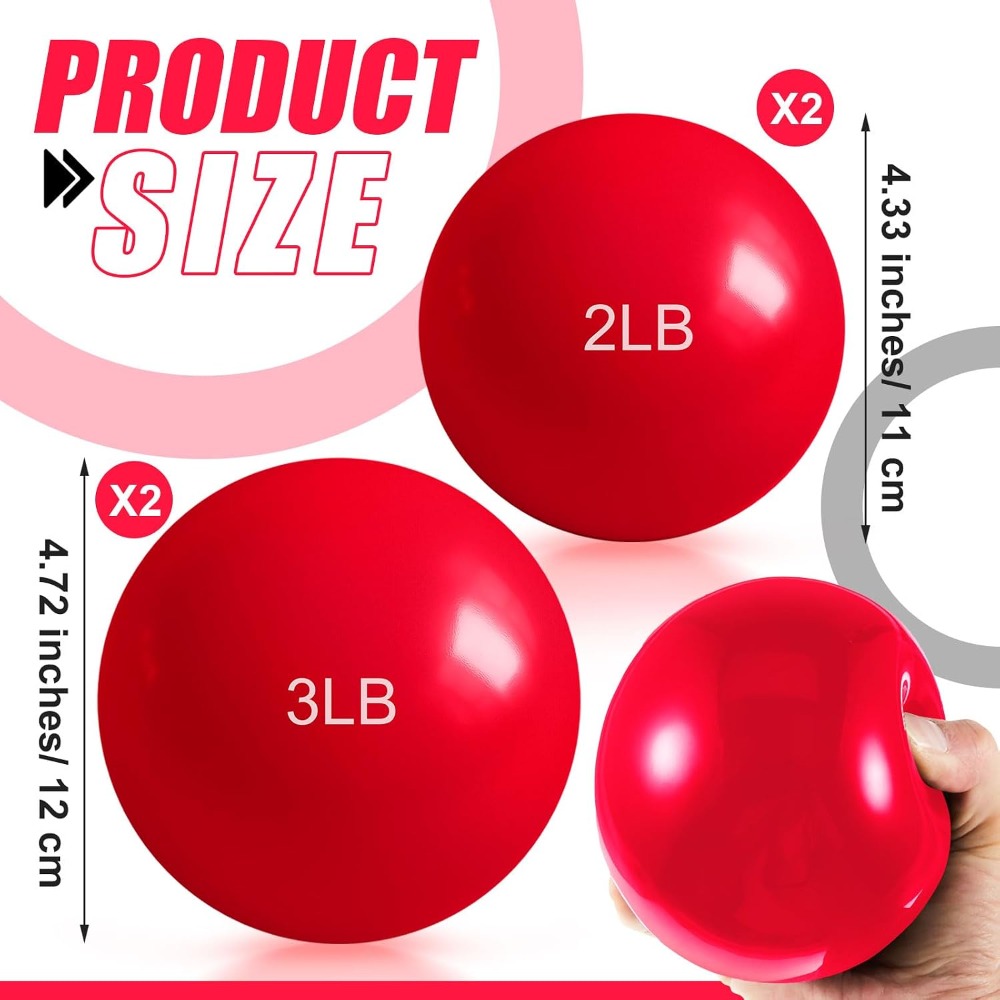 ลูกบอลออกกำลังกายแบบมีน้ำหนัก  - Pilates Toning Ball บทวิจารณ์และราคา
