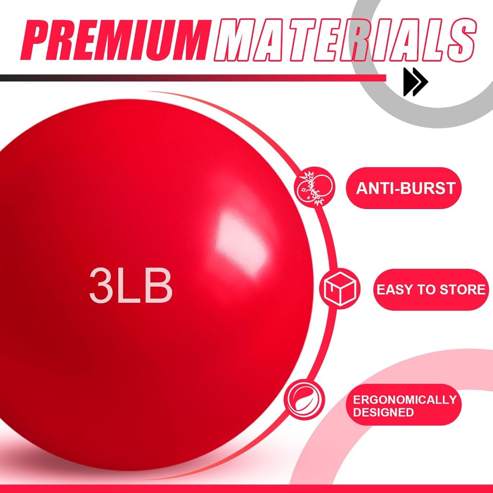 ลูกบอลออกกำลังกายแบบมีน้ำหนัก  - Pilates Toning Ball บทวิจารณ์และราคา