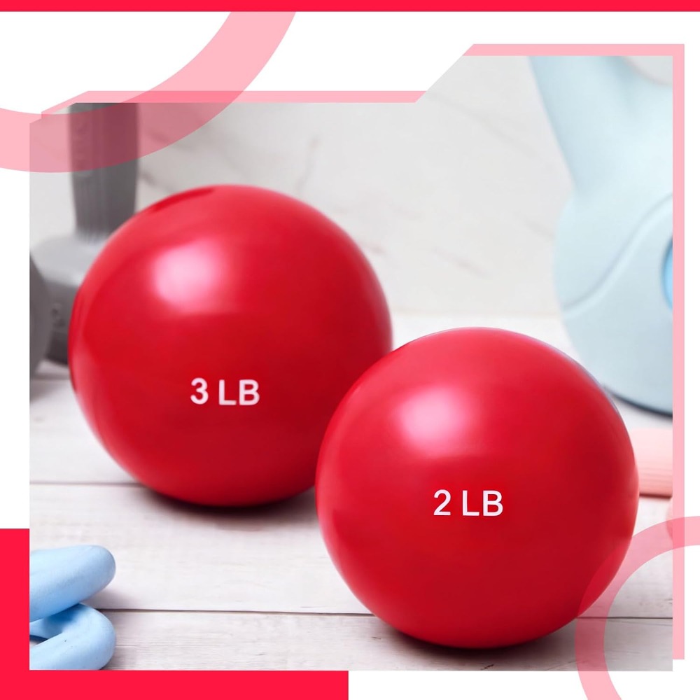 ลูกบอลออกกำลังกายแบบมีน้ำหนัก  - Pilates Toning Ball บทวิจารณ์และราคา