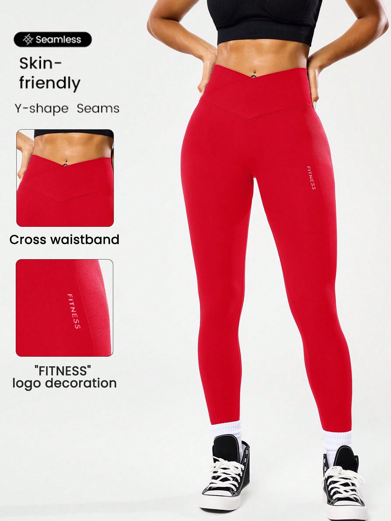 กางเกงโยคะเอวสูงไร้ตะเข็บสำหรั - Pilates Yoga Leggings บทวิจารณ์และราคา