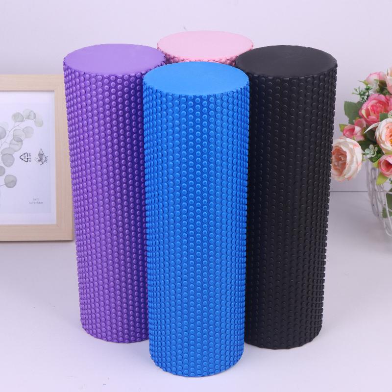 1PC EVA โฟมโยคะโรลเลอร์ 10x30  - Pilates Yoga Home Workout บทวิจารณ์และราคา