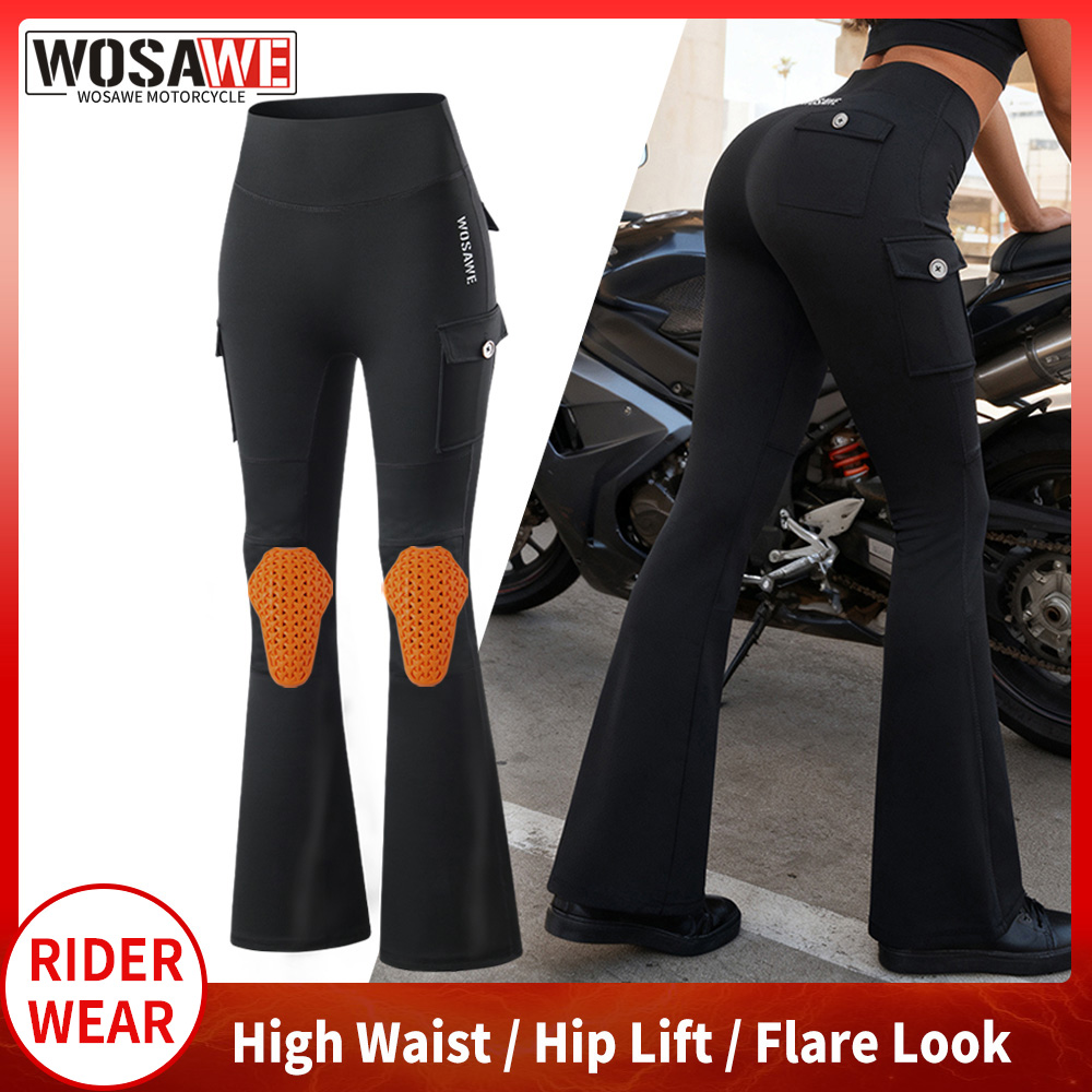 กางเกงมอเตอร์ไซค์ทรงบูทคัทสำหร - Pilates Yoga Knee Pads บทวิจารณ์และราคา