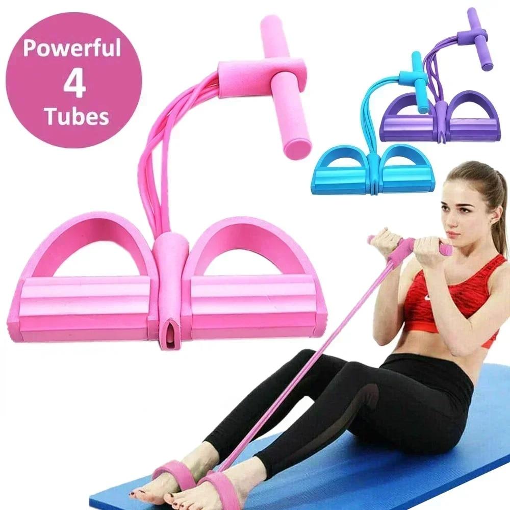 ยางยืดออกกำลังกาย 4/6 ระดับ พร - Pilates Yoga Home Workout บทวิจารณ์และราคา